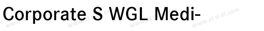 Corporate S WGL Medi字体转换